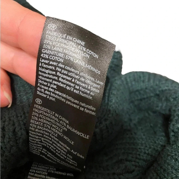 LK Bennett Andrea Cable Knit Sweater Vest in Green - Picture 7 of 9